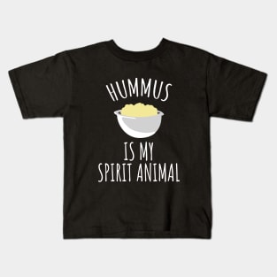 Hummus is my spirit animal Kids T-Shirt